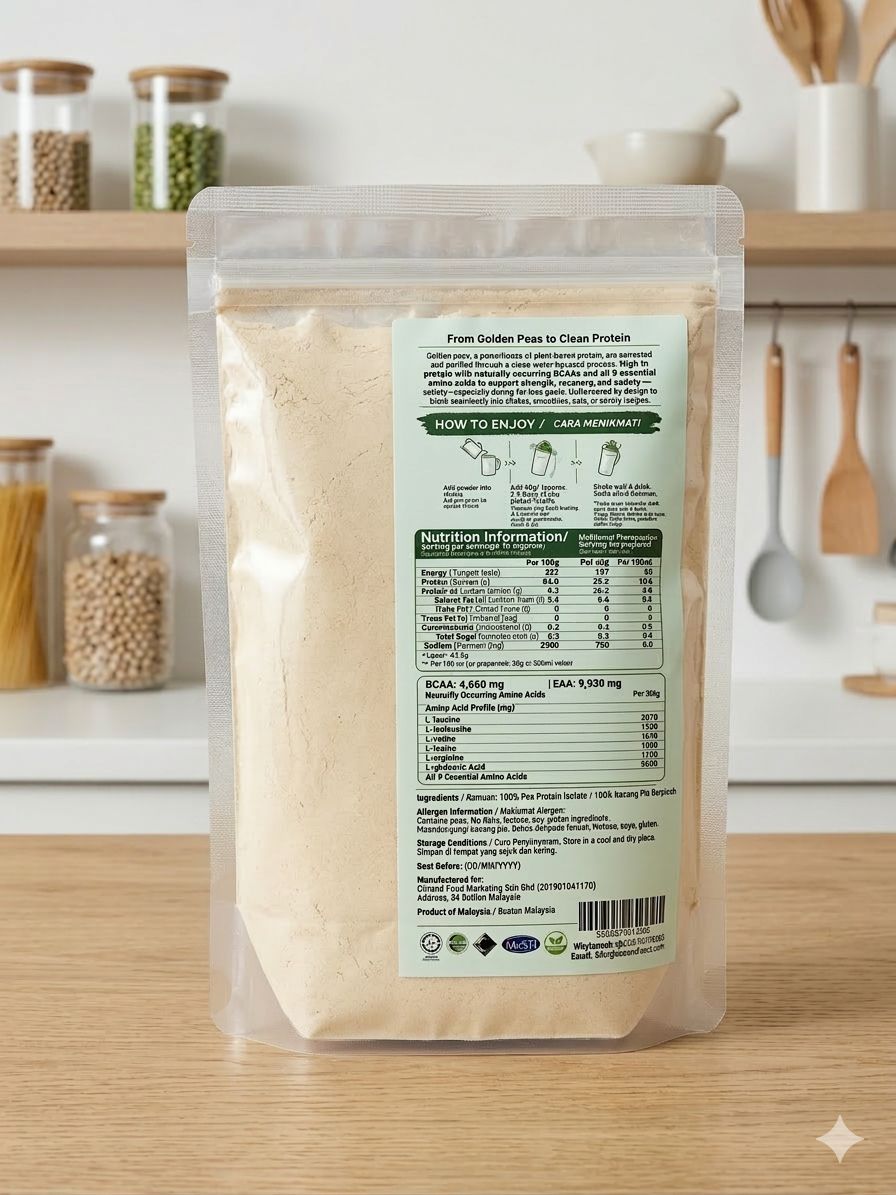 100% Pea Protein Isolate - Unflavoured