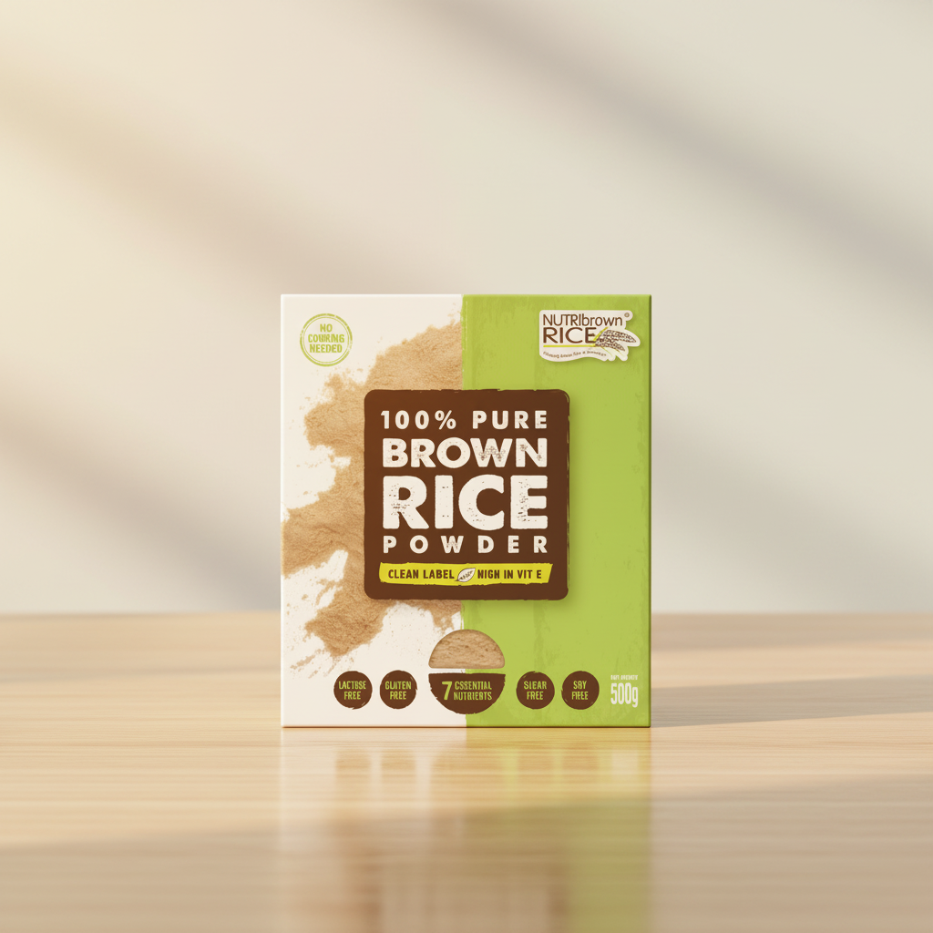 NutriBrownRice® (100% Pure Brown Rice Powder – Instant)