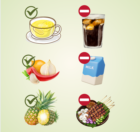 3 food to avoid and 3 food to eat during bad cough with phlegm