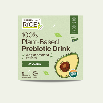 NutriBrownRice® Avocado with Prebiotics – Box of 8 Sachets