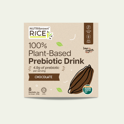 NutriBrownRice® Cocoa with Prebiotics – Box of 8 Sachets
