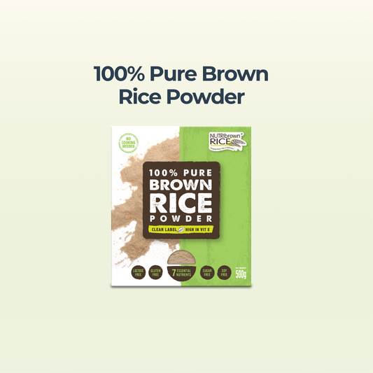 NutriBrownRice®  (100% Pure Brown Rice Powder – Instant)