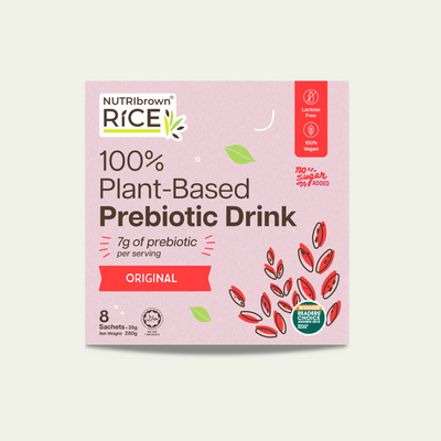 NutriBrownRice® Original (No Sugar Added) with Prebiotics – Box of 8 Sachets
