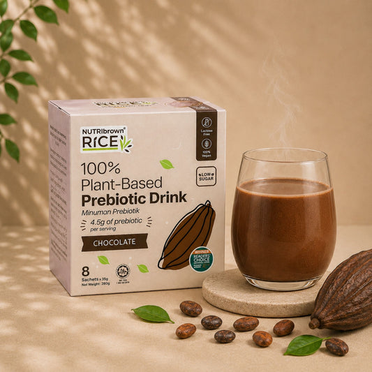 [Box] NutriBrownRice®® Cocoa with Prebiotics – Box of 8 Sachets