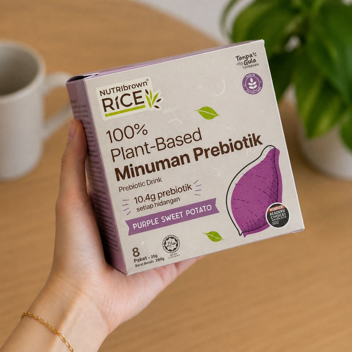 [Box] NutriBrownRice®® Purple Sweet Potato with Prebiotics – Box of 8 Sachets