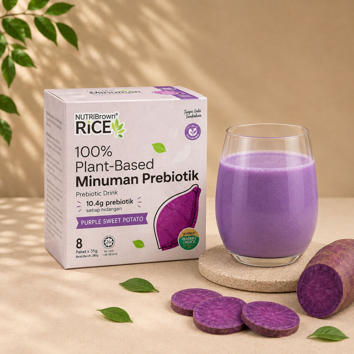 [Box] NutriBrownRice®® Purple Sweet Potato with Prebiotics – Box of 8 Sachets