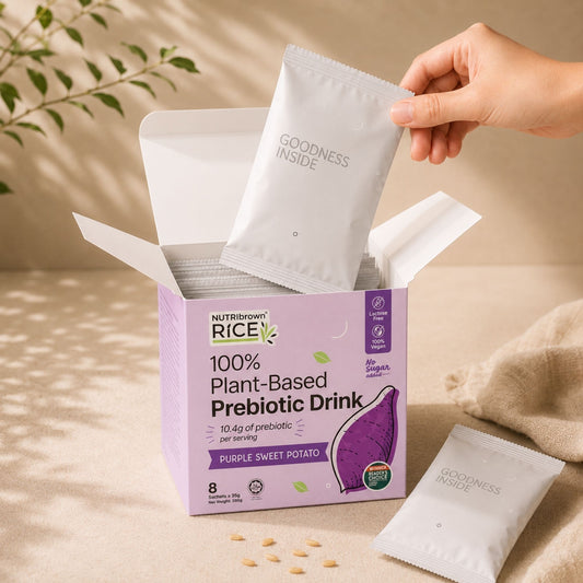 [Box] NutriBrownRice®® Purple Sweet Potato with Prebiotics – Box of 8 Sachets