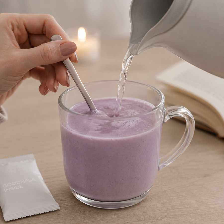 Enjoying a warm cup of NutriBrownRice