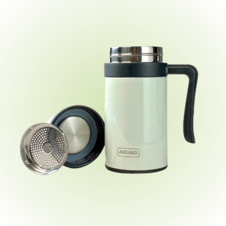 [MUG] ABRAND Thermos Cup 304 Stainless Steel Insulated Mug Anti-Leak Travel Mug Keep Warm Coffee Mug (Still Hot after 4 hours)