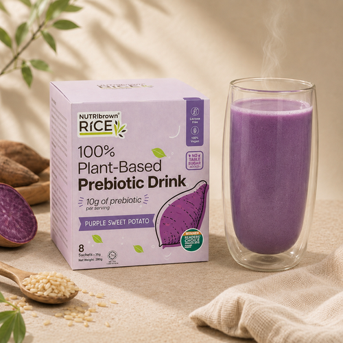 [Box] NutriBrownRice®® Purple Sweet Potato with Prebiotics – Box of 8 Sachets
